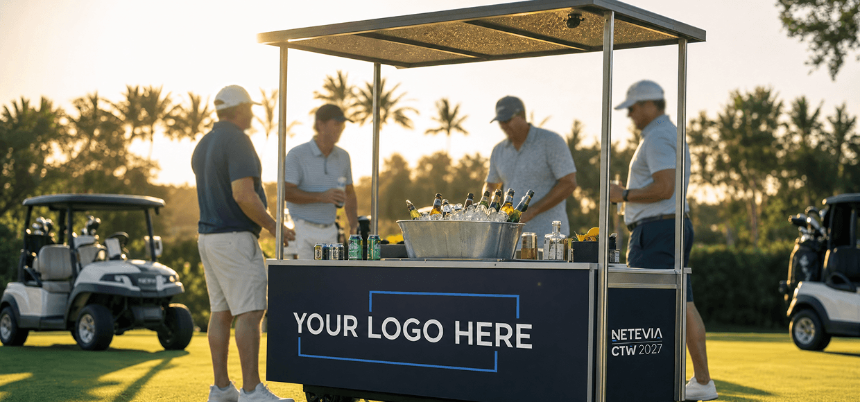 Golf Experience Cart Bar Sponsor